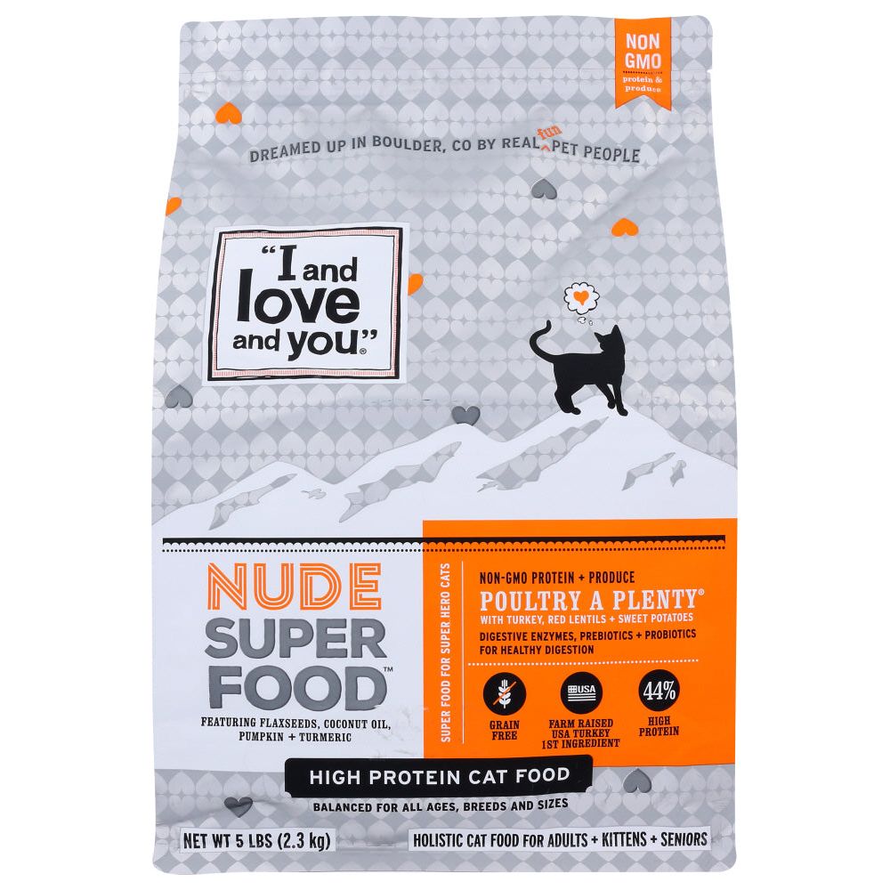 I&LOVE&YOU: Nude Food Poultry a Plenty Cat Food, 5 lb - #tag1# - #tag2#