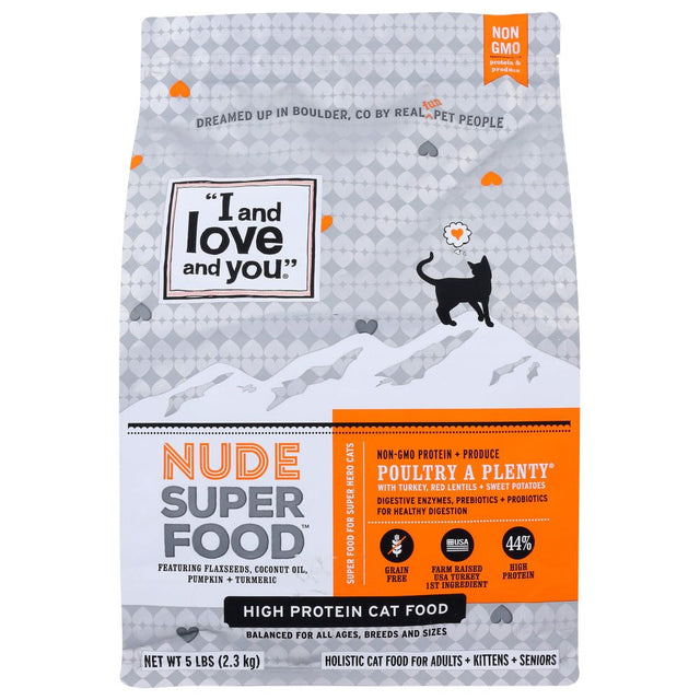 I&LOVE&YOU: Nude Food Poultry a Plenty Cat Food, 5 lb - #tag1# - #tag2#
