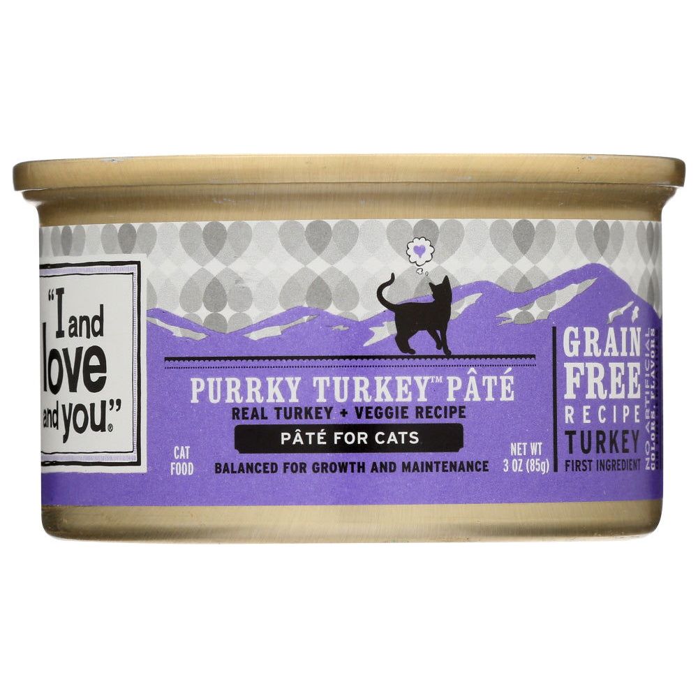 I&LOVE&YOU: Purrky Turkey Pate Cat Food Can, 3 oz - Sunshine Co Op. - #tag1# - #tag2# - #tag3# - #tag4#