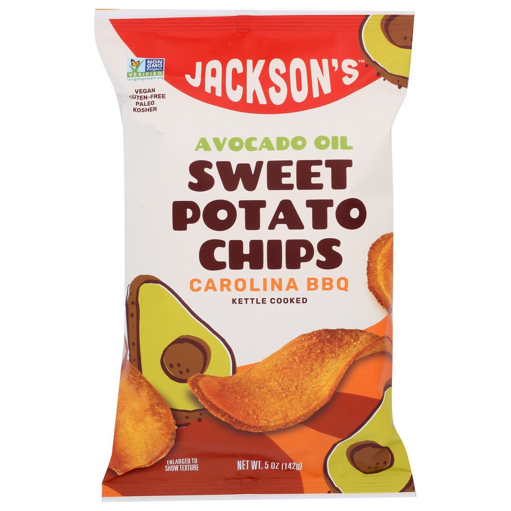 JACKSONS CHIPS: Carolina Bbq Sweet Potato Chips with Avocado Oil, 5 oz - #tag1# - #tag2#