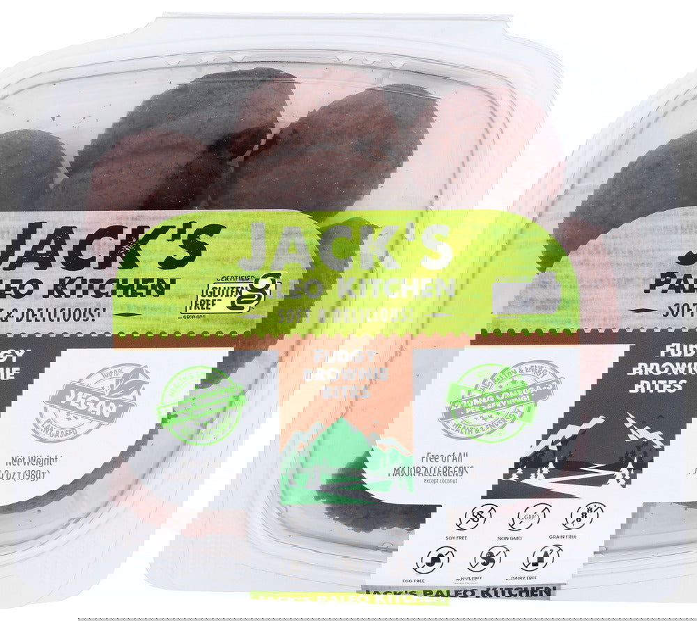 JACKS PALEO KITCHEN: Fudgy Brownie Bites, 7 oz - #tag1# - #tag2#