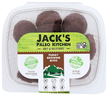JACKS PALEO KITCHEN: Fudgy Brownie Bites, 7 oz - #tag1# - #tag2#