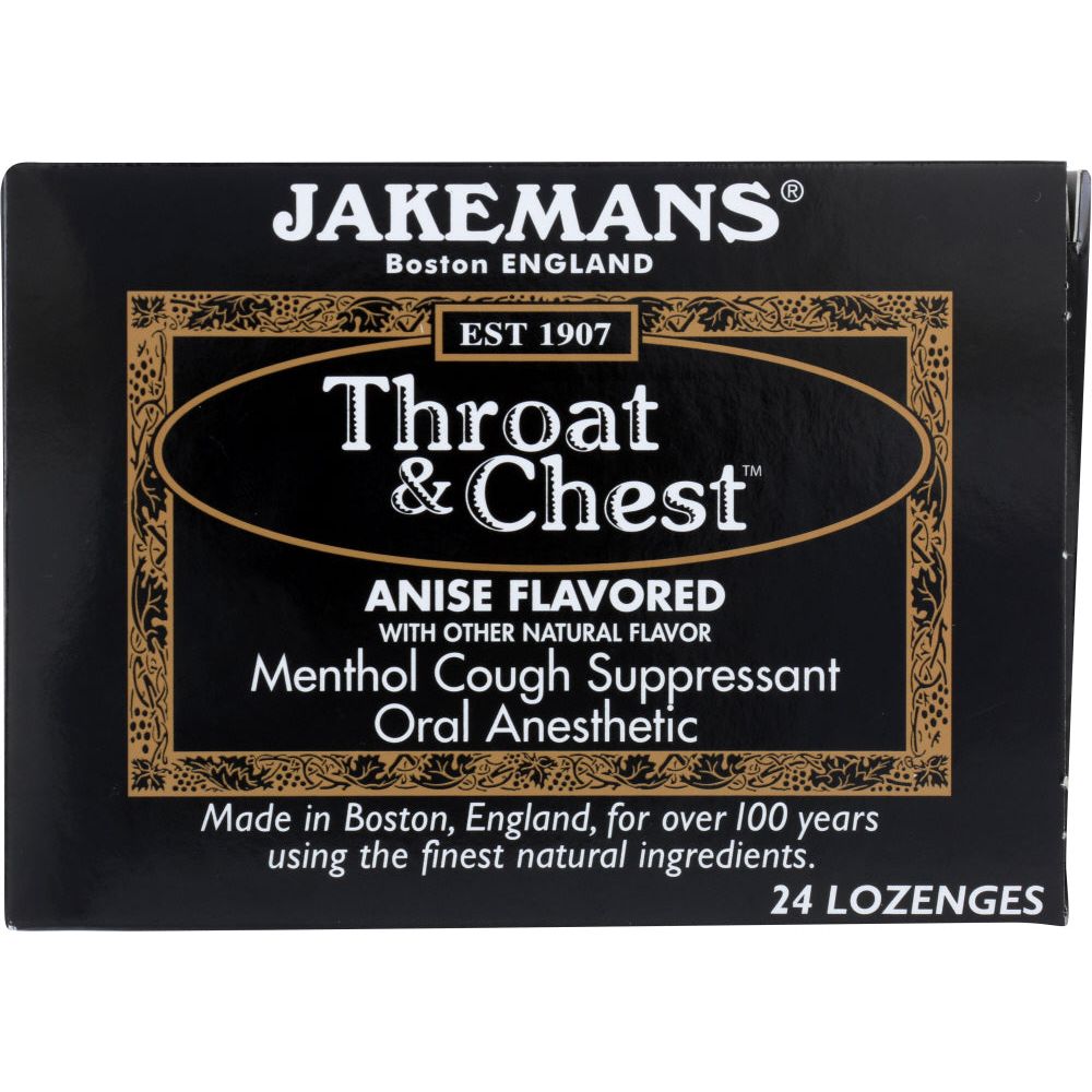 JAKEMANS: Lozenge Throat and Chest Anise Menthol, 24 pc - #tag1# - #tag2#