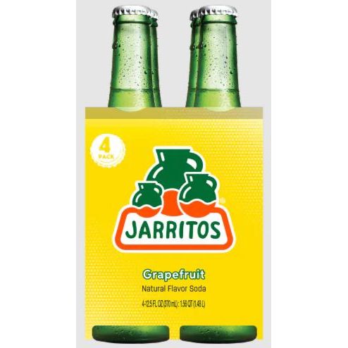 JARRITOS: Grapefruit Soda 4 Count, 12.5 oz - #tag1# - #tag2#