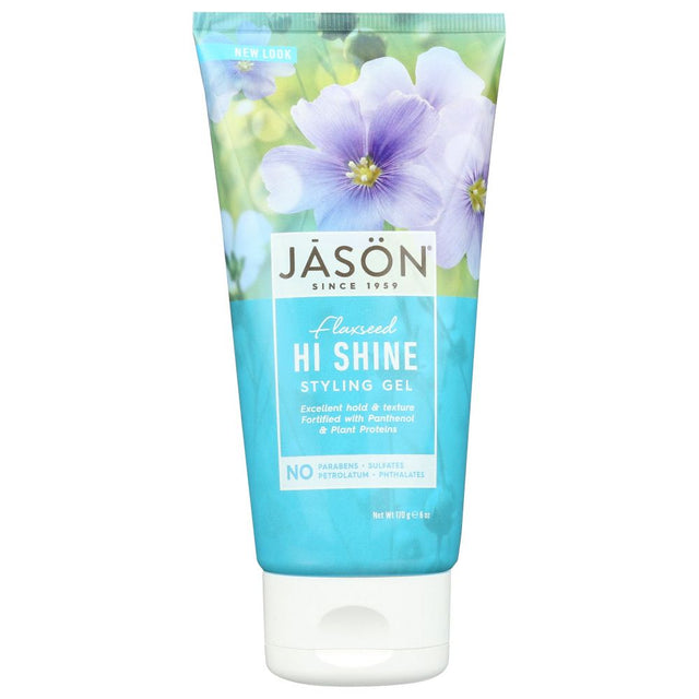 JASON: Flaxseed Hi Shine Styling Gel, 6 oz - #tag1# - #tag2#