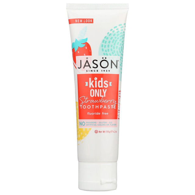 JASON: Kids Only! Natural Toothpaste Strawberry, 4.2 oz - #tag1# - #tag2#