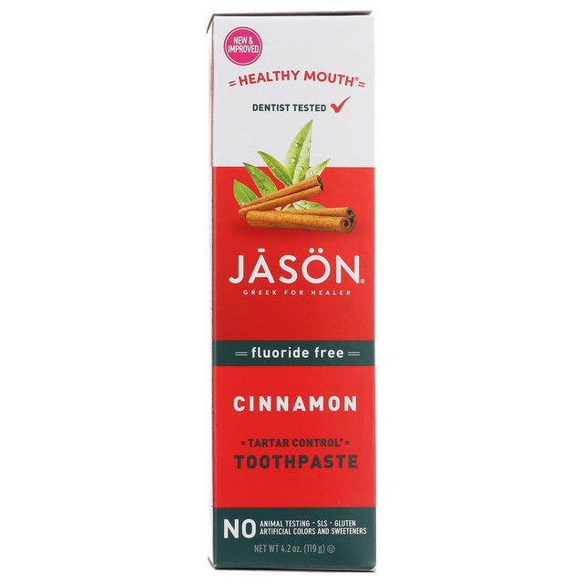 JASON: Toothpaste Cinnamon Fluoride, 6 OZ - #tag1# - #tag2#