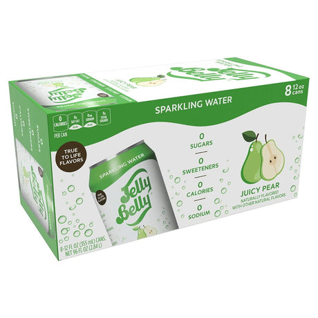 JELLY BELLY: Water Sparkling Juicy Pear 8 Cans, 96 FO - #tag1# - #tag2#