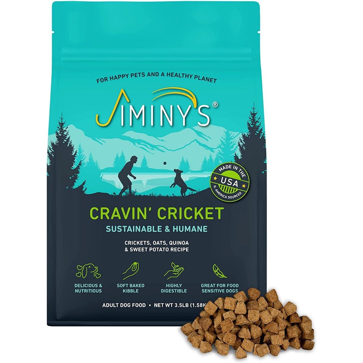 JIMINYS: Cravin' Cricket Adult Dog Food, 3.5 lb - #tag1# - #tag2#