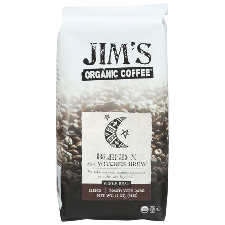 JIMS ORGANIC COFFEE: Blend X AKA Witches Brew, 11 oz - Sunshine Co Op. - #tag1# - #tag2# - #tag3# - #tag4#