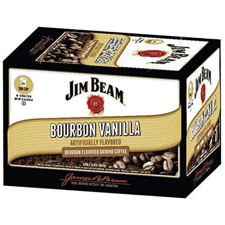 JIM BEAM COFFEE: Coffee Bourbn Van Sngl Sr, 10 pc - #tag1# - #tag2#