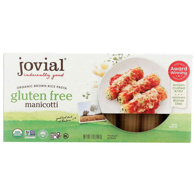 JOVIAL: 100 Percent Organic Gluten Free Brown Rice Manicotti, 7 oz - Sunshine Co Op. - #tag1# - #tag2# - #tag3# - #tag4#