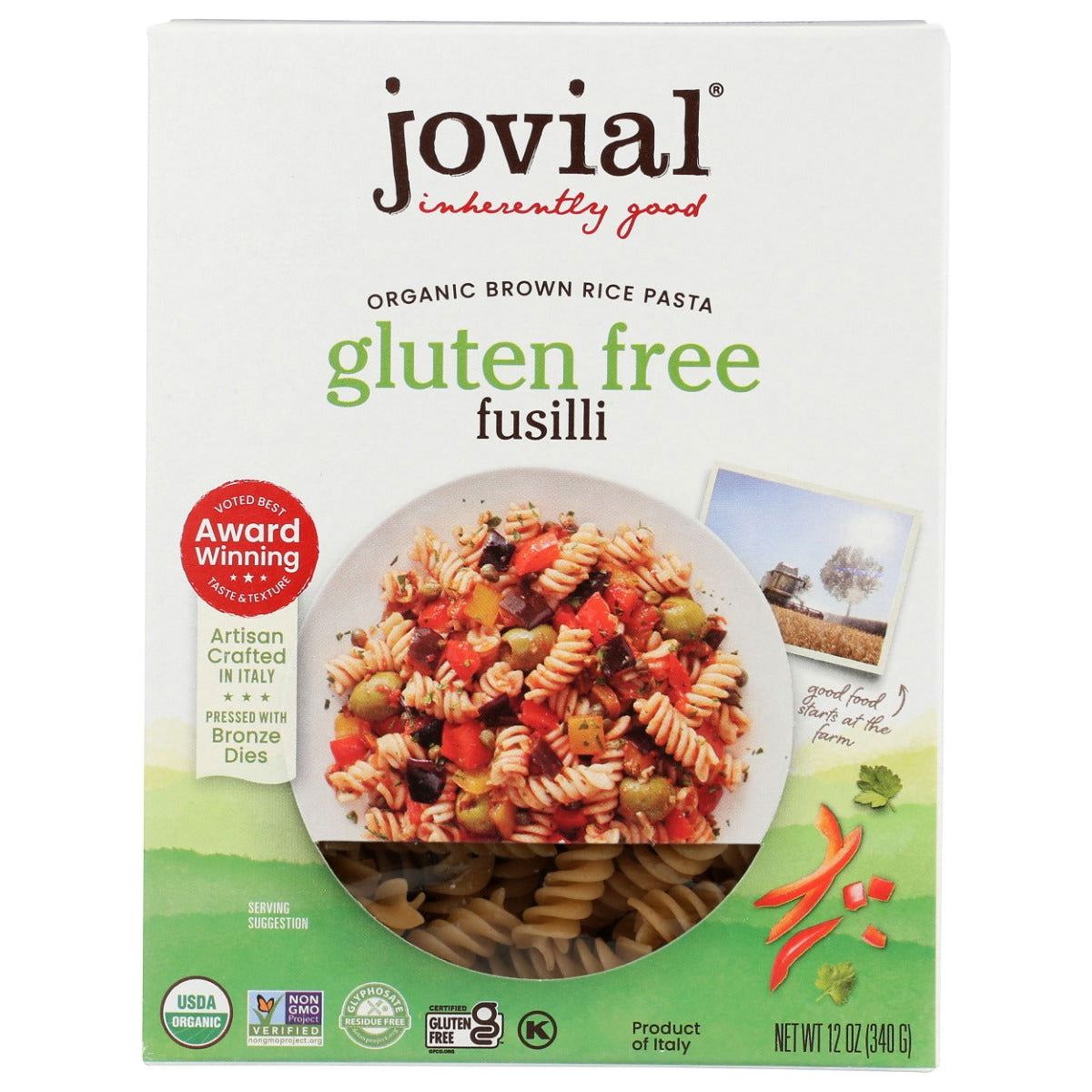 JOVIAL: Fusilli Gluten Free Pasta, 12 oz - Sunshine Co Op. - #tag1# - #tag2# - #tag3# - #tag4#