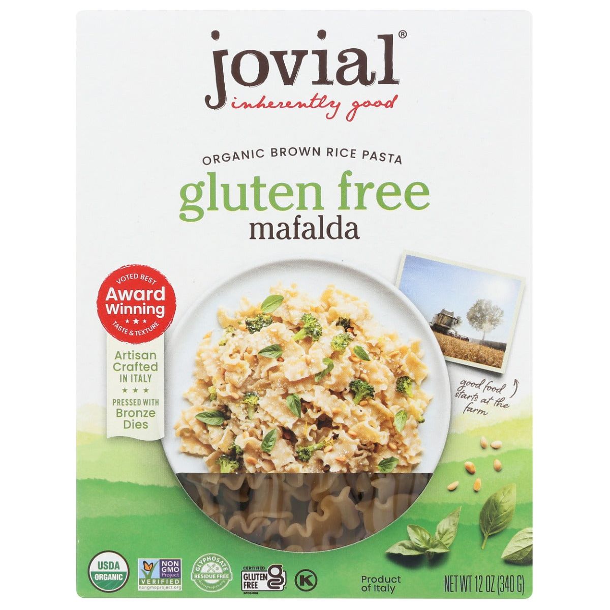 JOVIAL: Gluten Free Mafalda Brown Rice Pasta, 12 oz - #tag1# - #tag2#
