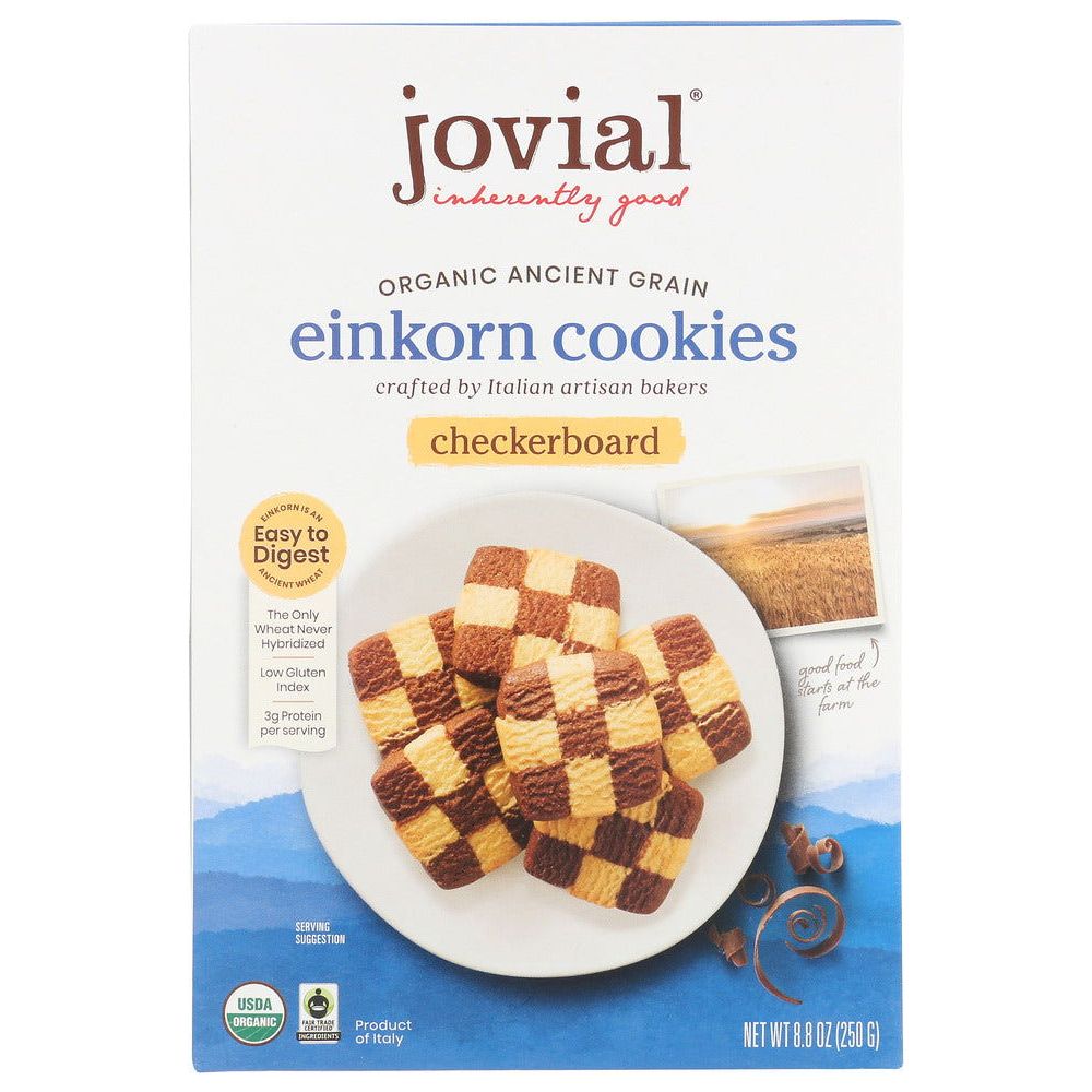 JOVIAL: Organic Checkerboard Einkorn Cookies, 8.8 oz - Sunshine Co Op. - #tag1# - #tag2# - #tag3# - #tag4#