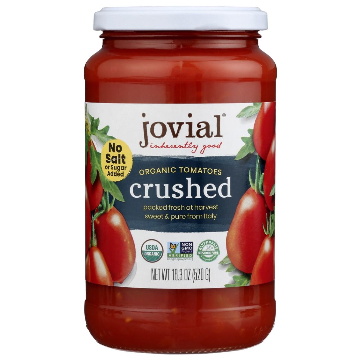 JOVIAL: Organic Crushed Tomatoes, 18.3 Oz - #tag1# - #tag2#
