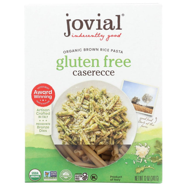 JOVIAL: PASTA CASERECCE BRWNRCE ORG, 12 OZ - #tag1# - #tag2#