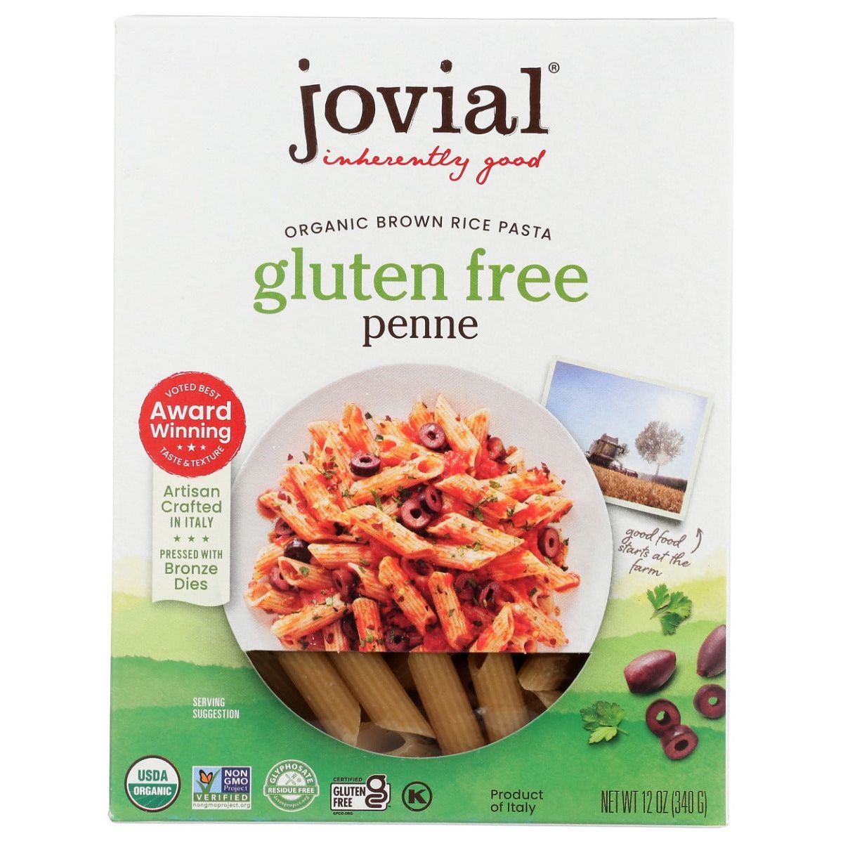 JOVIAL: Penne Rigate Gluten Free Pasta, 12 oz - #tag1# - #tag2#