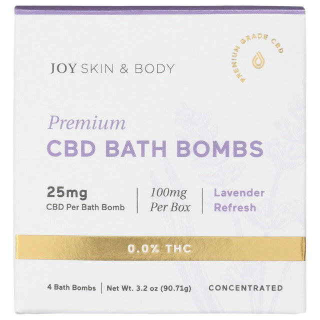 JOY ORGANICS: Lavender CBD Bath Bombs, 3.2 oz - #tag1# - #tag2#