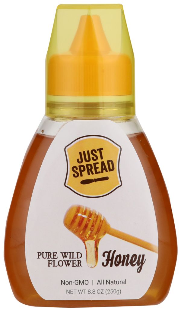 JUST SPREAD: Pure Wild Flower Honey Easy Pour Squeeze Bottle, 8.8 oz - #tag1# - #tag2#