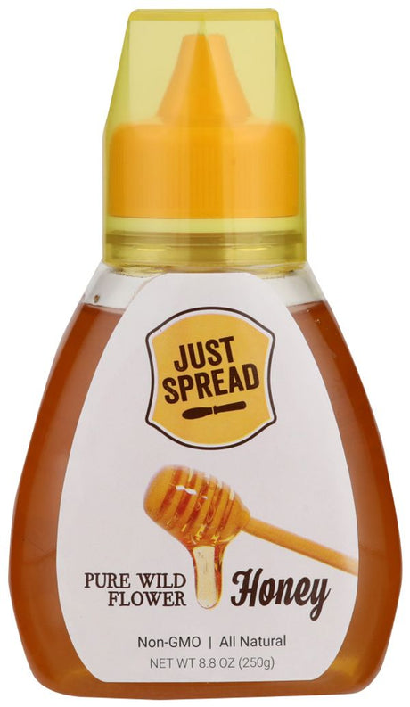 JUST SPREAD: Pure Wild Flower Honey Easy Pour Squeeze Bottle, 8.8 oz - #tag1# - #tag2#