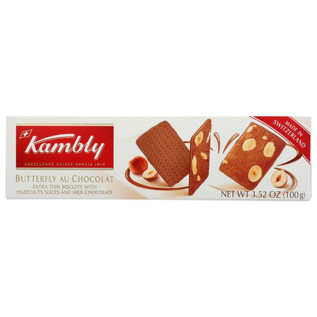 KAMBLY: Butterfly Au Chocolate Biscuit, 3.5 oz - #tag1# - #tag2#