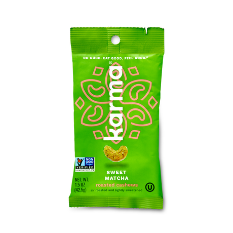 KARMA: Sweet Matcha Roasted Cashews, 1.5 oz - #tag1# - #tag2#