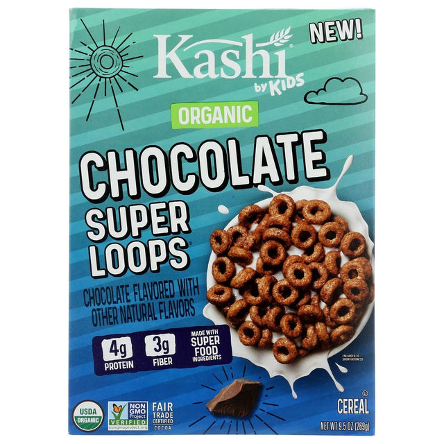 KASHI: Organic Chocolate Super Loops Kids Cereal, 9.5 oz - #tag1# - #tag2#