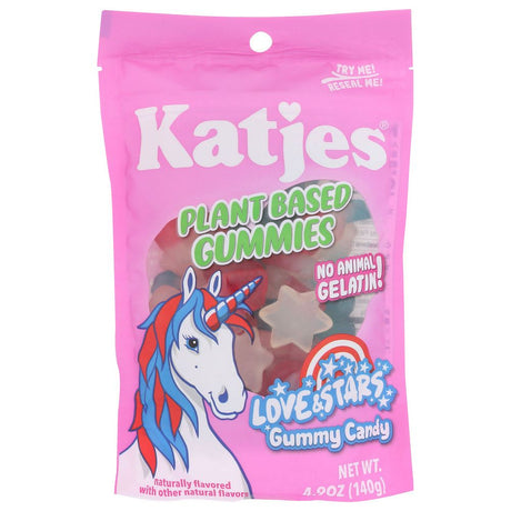 KATJES: Plant Based Love and Stars Gummies, 4.9 oz - #tag1# - #tag2#