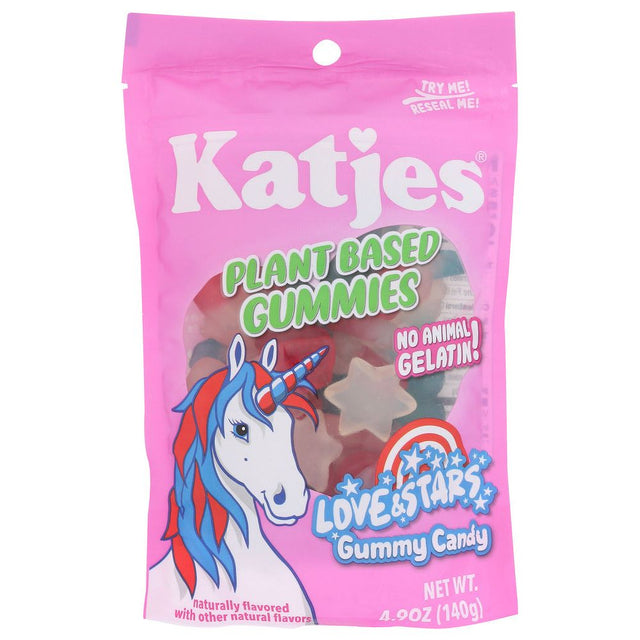 KATJES: Plant Based Love and Stars Gummies, 4.9 oz - #tag1# - #tag2#