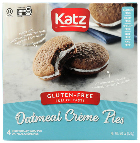 KATZ: Cream Pies Oatmeal, 6 oz - #tag1# - #tag2#