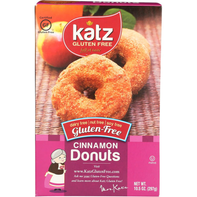 KATZ: Gluten Free Cinnamon Donuts, 10.5 oz - #tag1# - #tag2#