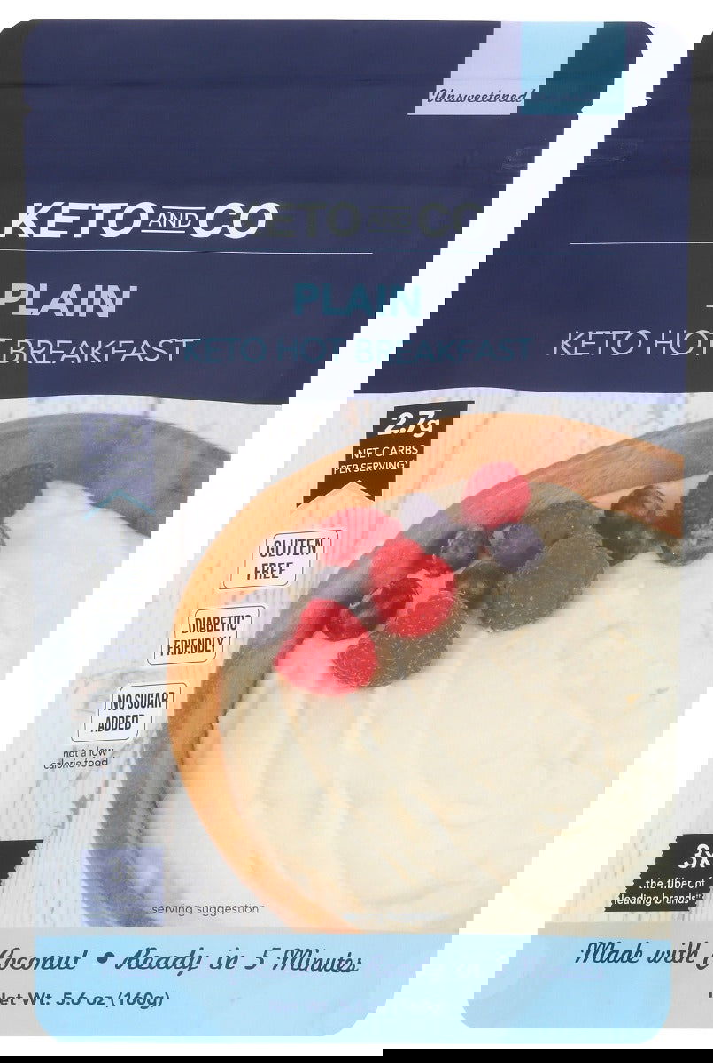 KETO & CO: Breakfast Plain Hot, 5.6 oz - #tag1# - #tag2#