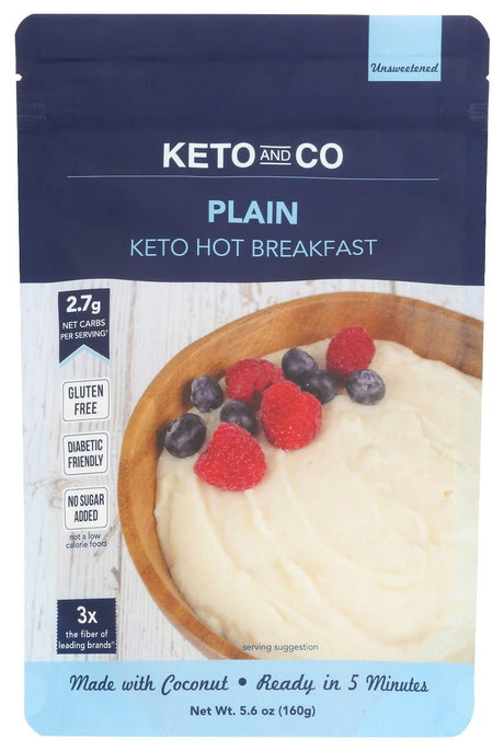 KETO & CO: Breakfast Plain Hot, 5.6 oz - #tag1# - #tag2#
