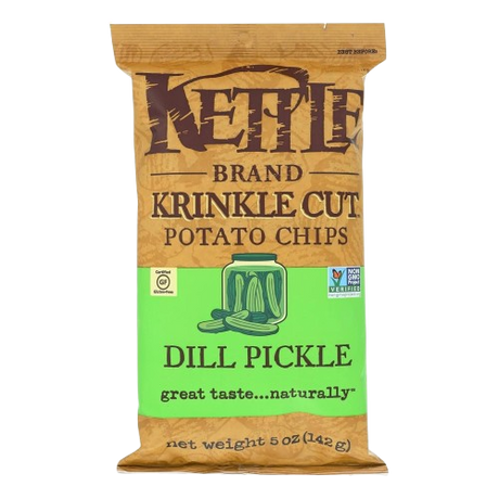 KETTLE FOODS: Krinkle Cut Dill Pickle Potato Chips, 5 oz - Sunshine Co Op. - #tag1# - #tag2# - #tag3# - #tag4#