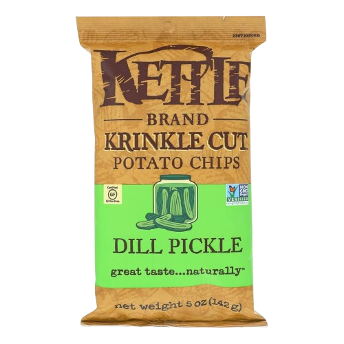 KETTLE FOODS: Krinkle Cut Dill Pickle Potato Chips, 5 oz - Sunshine Co Op. - #tag1# - #tag2# - #tag3# - #tag4#