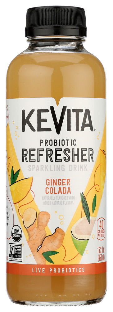 KEVITA: Drink Probiotic Sparkling Ginger Colada, 15.2 fo - #tag1# - #tag2#