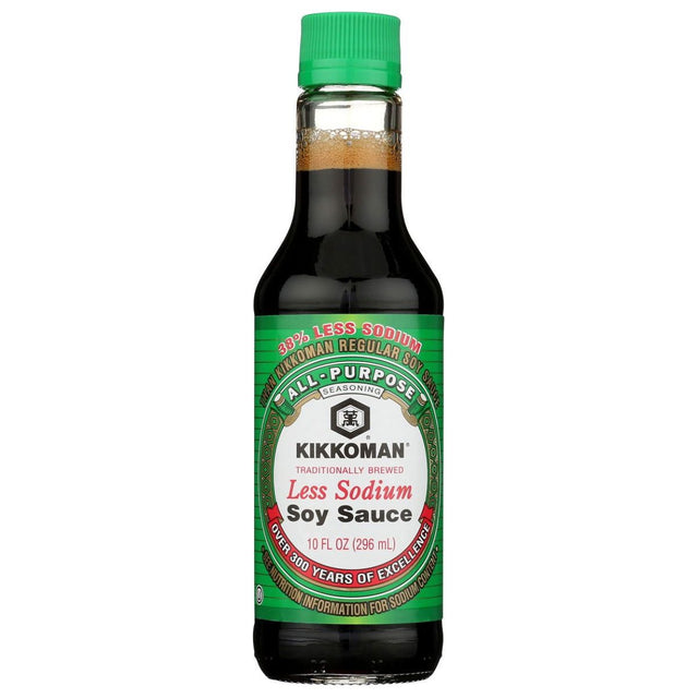 KIKKOMAN: Less Sodium Soy Sauce, 10 oz - Sunshine Co Op. - #tag1# - #tag2# - #tag3# - #tag4#