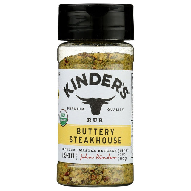 KINDERS: Buttery Steakhouse Rub, 3 oz - #tag1# - #tag2#