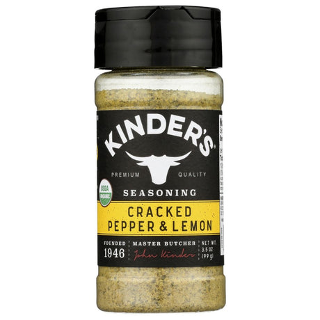 KINDERS: Lemon Pepper Seasoning, 3.5 oz - #tag1# - #tag2#