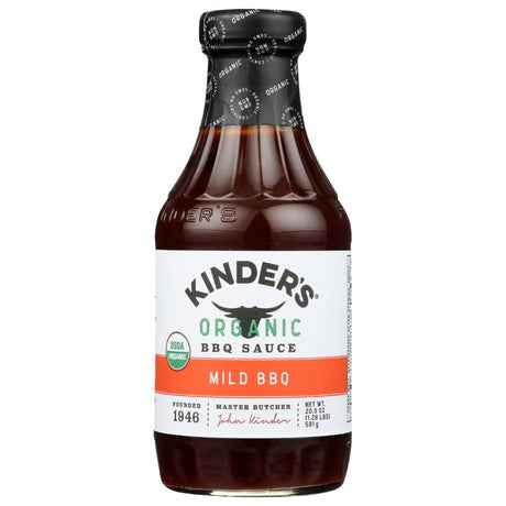 KINDERS: Organic Mild BBQ Sauce, 20.5 oz - Sunshine Co Op. - #tag1# - #tag2# - #tag3# - #tag4#