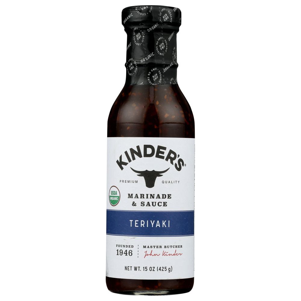KINDERS: Organic Teriyaki Marinade Sauce, 15 oz - #tag1# - #tag2#