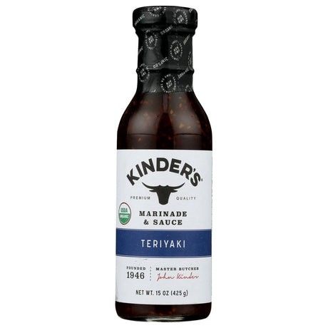 KINDERS: Organic Teriyaki Marinade Sauce, 15 oz - #tag1# - #tag2#