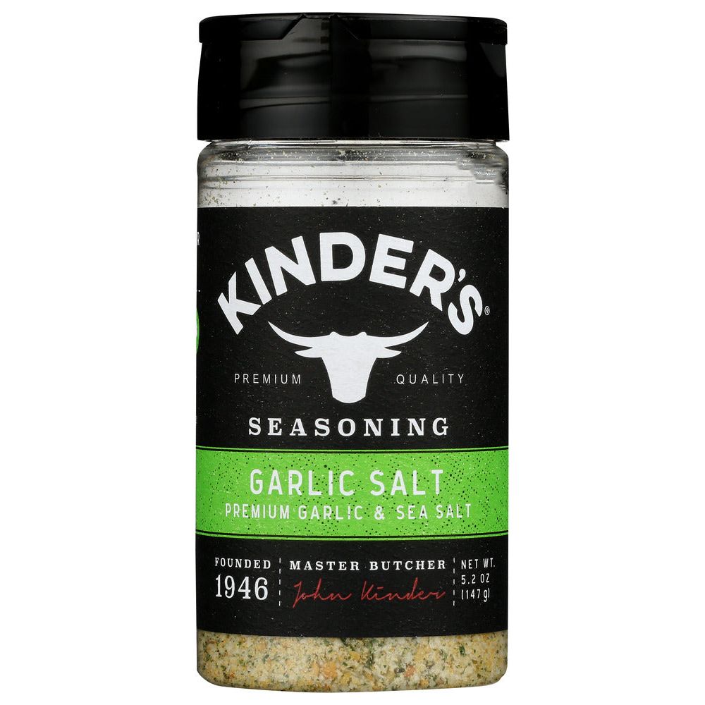 KINDERS: Seasoning Garlic Salt, 5.2 oz - #tag1# - #tag2#