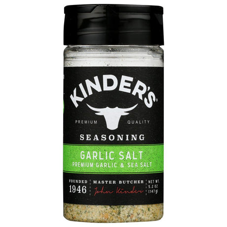 KINDERS: Seasoning Garlic Salt, 5.2 oz - #tag1# - #tag2#