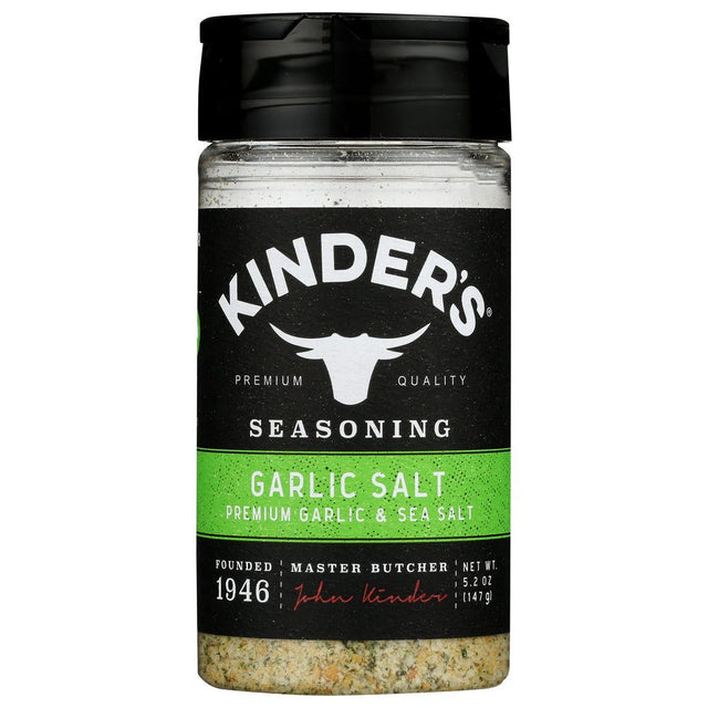 KINDERS: Seasoning Garlic Salt, 5.2 oz - #tag1# - #tag2#