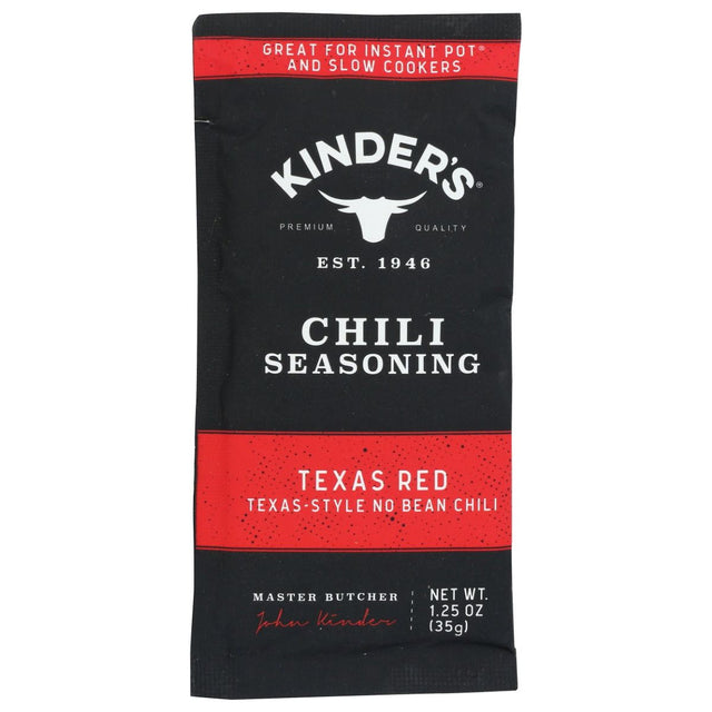 KINDERS: Seasoning Texas Red Chili, 1.25 OZ - #tag1# - #tag2#