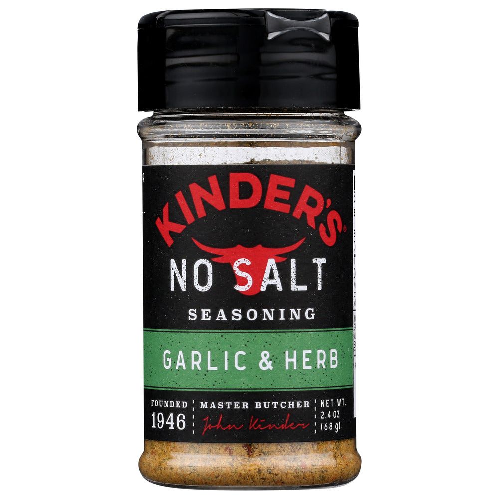 KINDERS: Spice No Salt Garlic Herb, 2.4 OZ - #tag1# - #tag2#