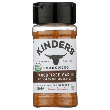 KINDERS: Ssng Garlic Woodfire Org, 3.5 OZ - #tag1# - #tag2#