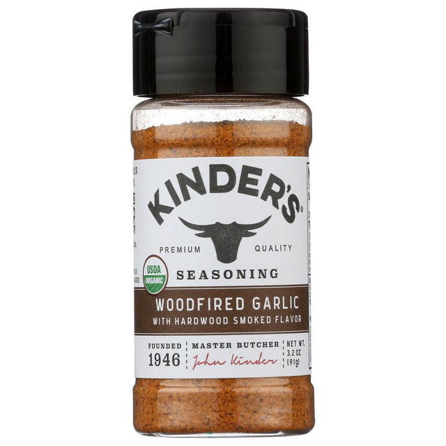 KINDERS: Ssng Garlic Woodfire Org, 3.5 OZ - #tag1# - #tag2#
